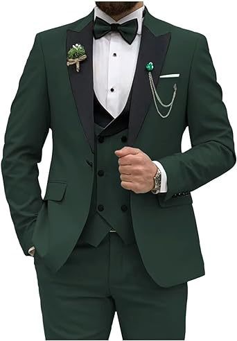 Men's three-piece suit, slim fit, formal suit for men