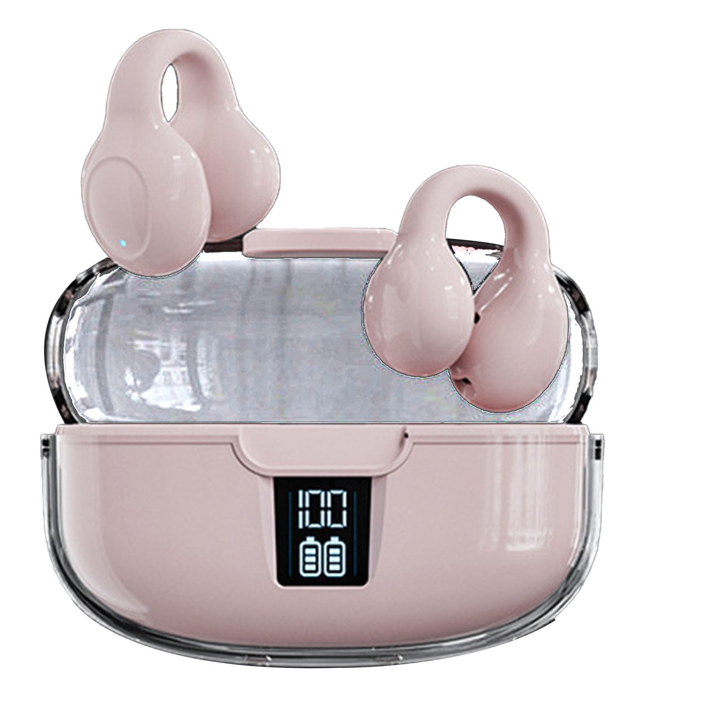 Wireless Bluetooth Ear Clip Headphones Digital Display