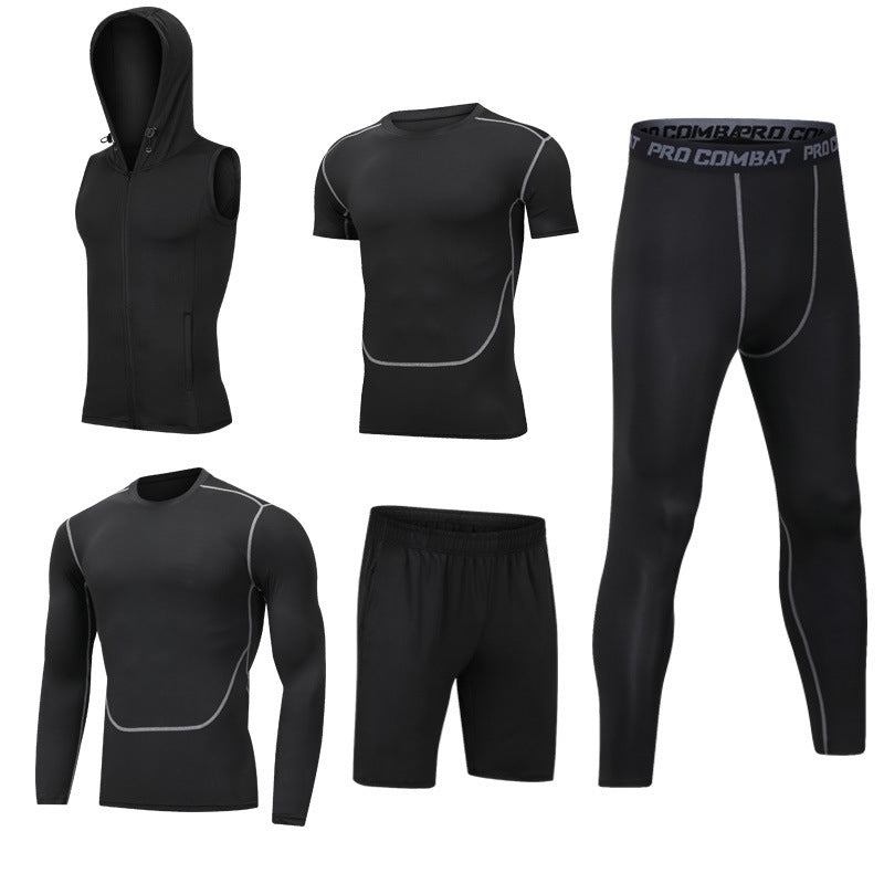 Neuer 5-teiliger Schnelltrocknungsanzug für den Freizeitsport im Fitnessstudio