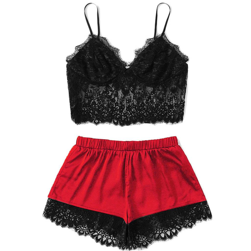 Lingerie sexy en dentelle fendue pour femme sexy - Style & confort