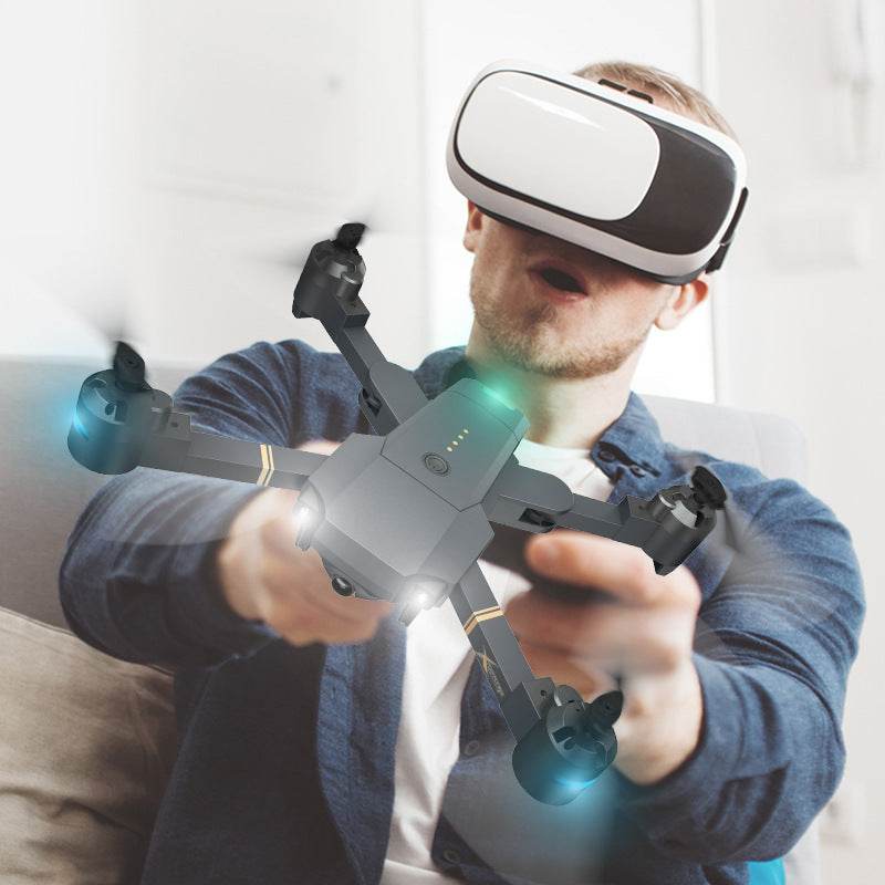 Drone Quadricoptère intelligent HD avec télécommande et GPS - Style & confort