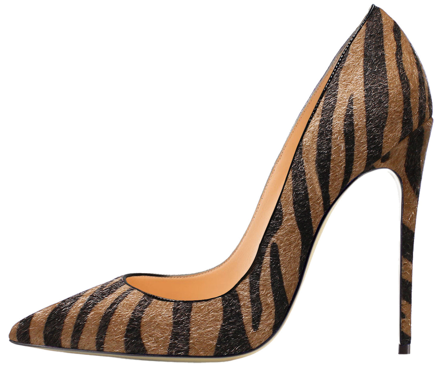 Chaussures à talons hauts et bout pointu pour femme, motif animal