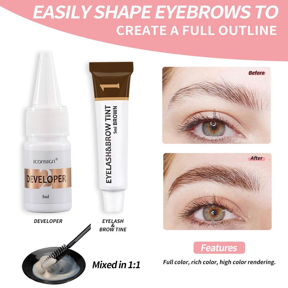 Kit de teinture pour cils et sourcils ICONSIGN - Style & confort