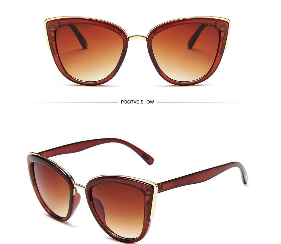 Lunettes de soleil rétro œil de chat pour femme - Style & confort
