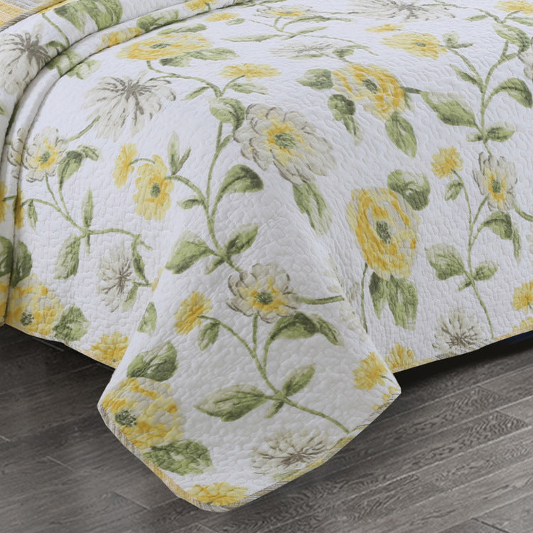 Ensemble de couverture de lit trois pièces fait main