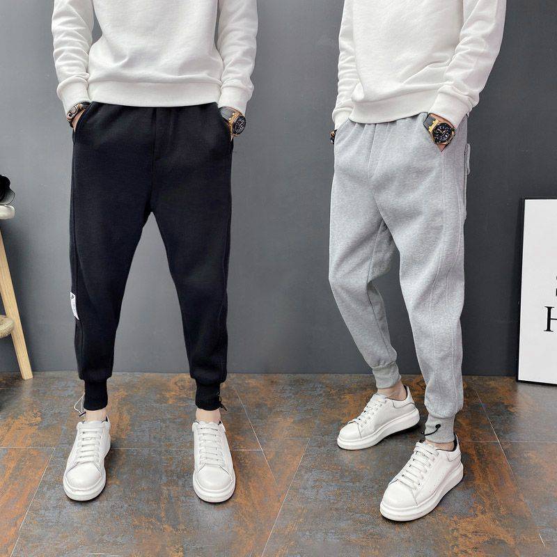 Pantalon décontracté ajusté à nouer à la cheville