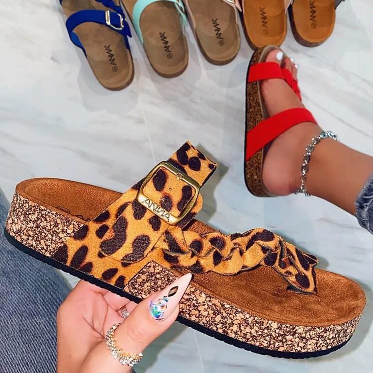 Tongs en liège pour femmes - Style & confort