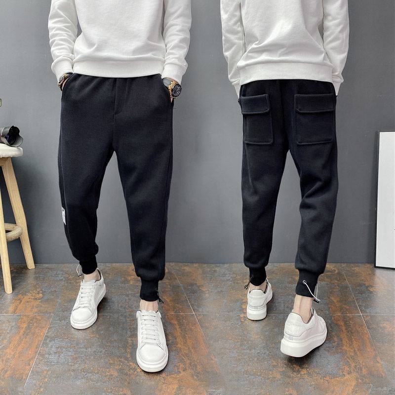 Pantalon décontracté ajusté à nouer à la cheville