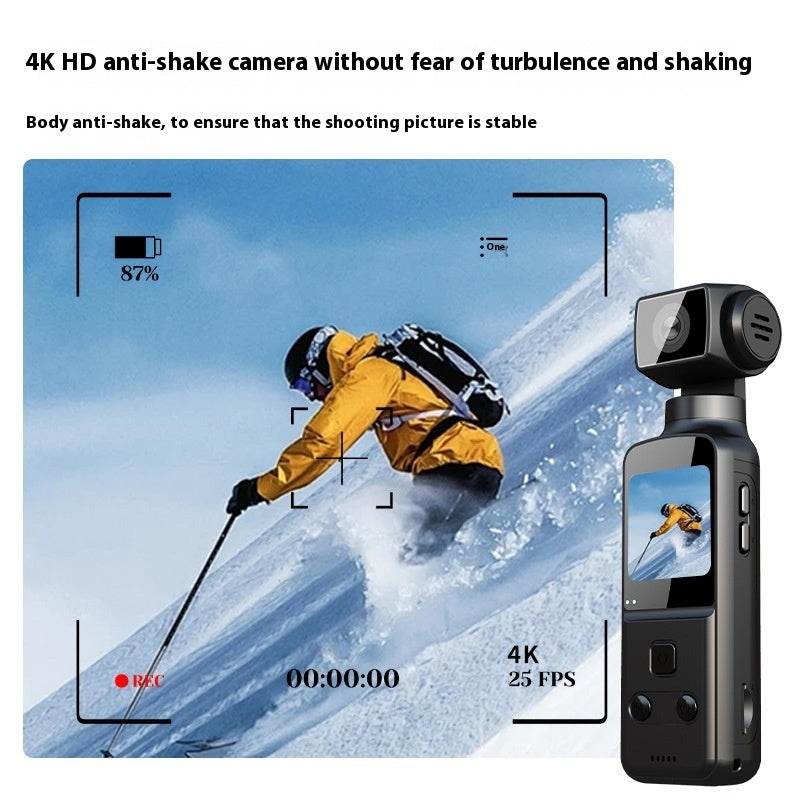 Mini caméra de sport de poche anti-secousses 4K HD - Style & confort