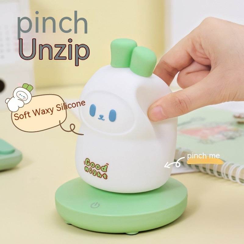 Lampe de nuit USB en silicone avec chargeur, motif lapin - Style & confort
