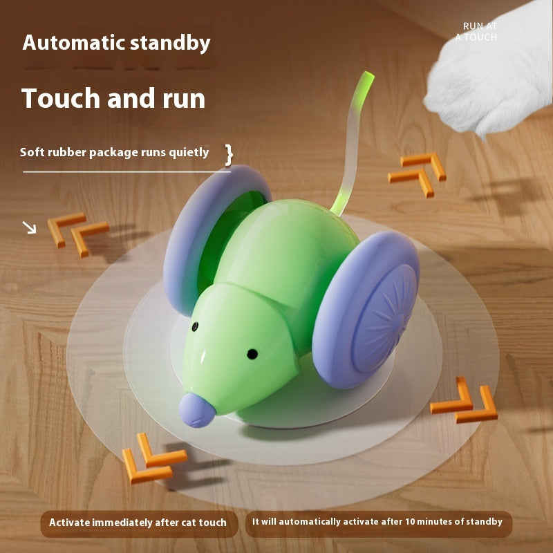 Souris électrique pour chats, avec évitement intelligent des obstacles