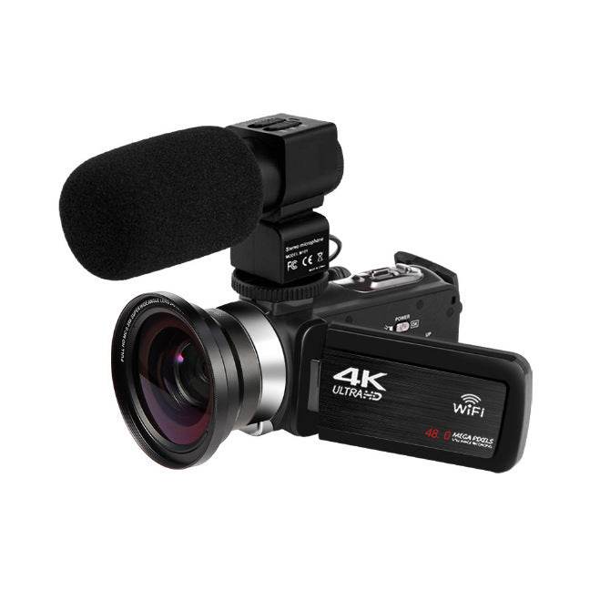 Caméra vidéo numérique 4K à écran tactile de 3,0 pouces avec télécommande Wi-Fi - Style & confort