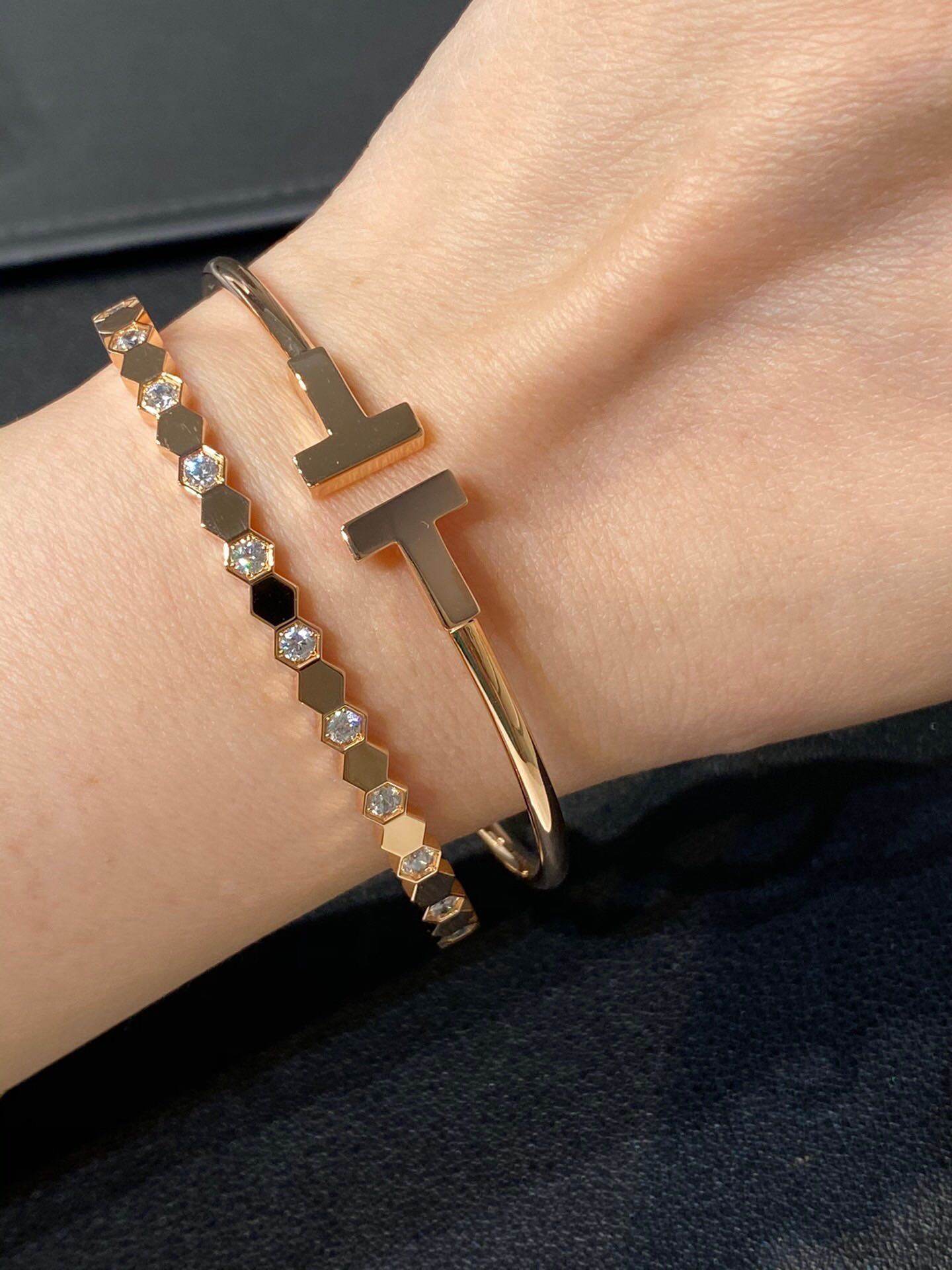 Bracelet nid d'abeille en argent sterling - Style & confort
