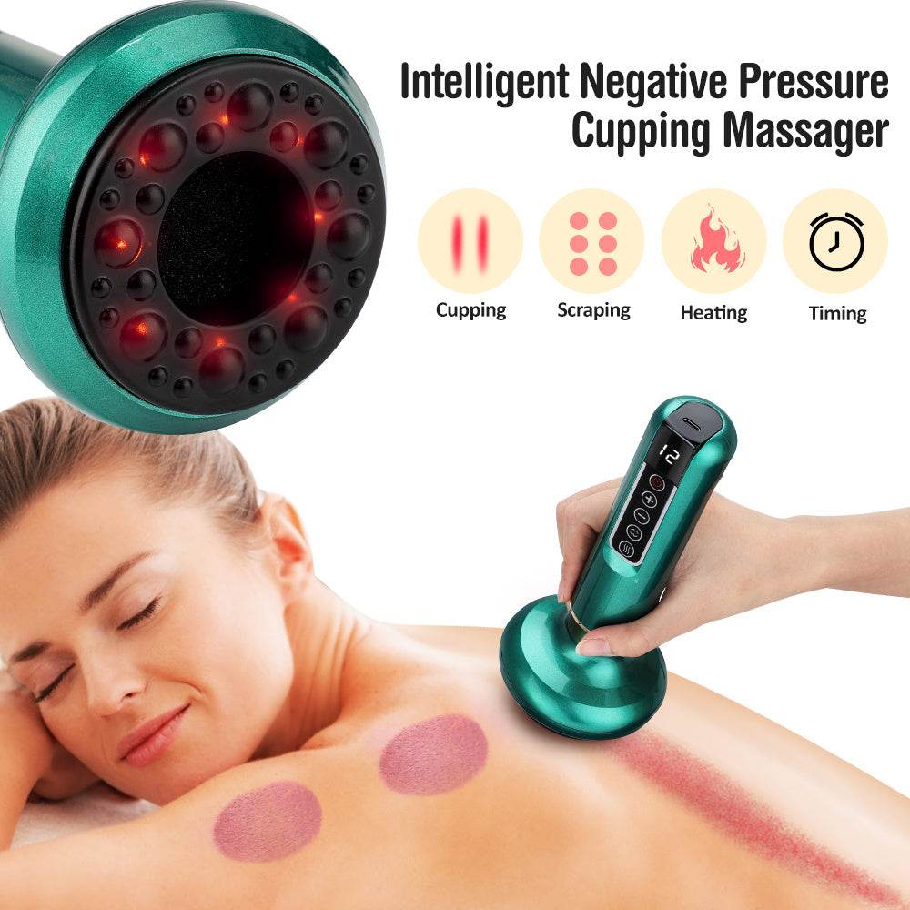 Appareil de massage électrique à ventouses pour le corps, anti-cellulite, avec huile essentielle - Style & confort