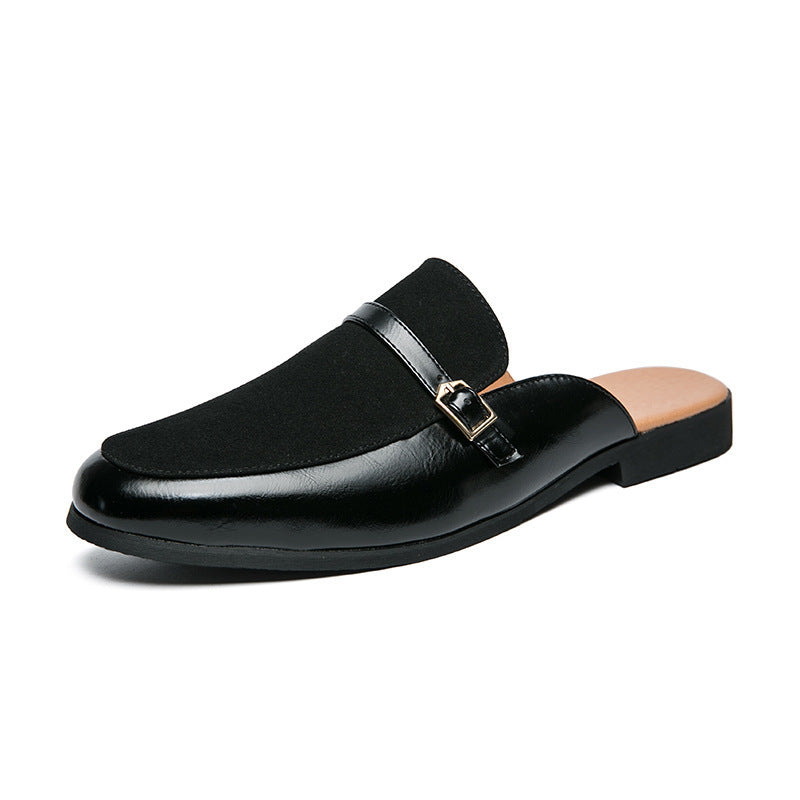 Chaussons britanniques pour hommes,en cuir pour hommes