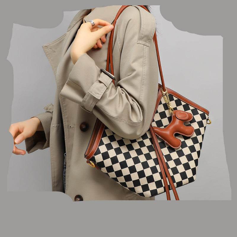 Sac à bandoulière en toile de grande capacité - Style & confort