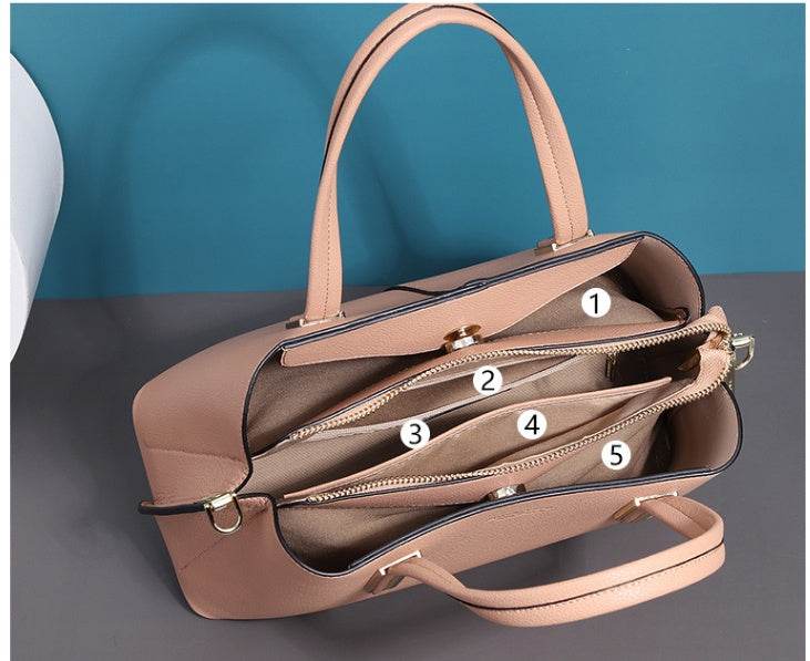 Sac en cuir noir pour femme - Style & confort