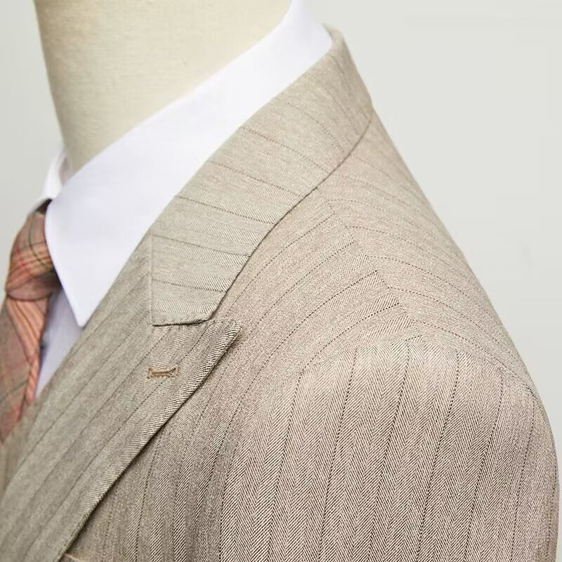 Men's slim three-piece suit