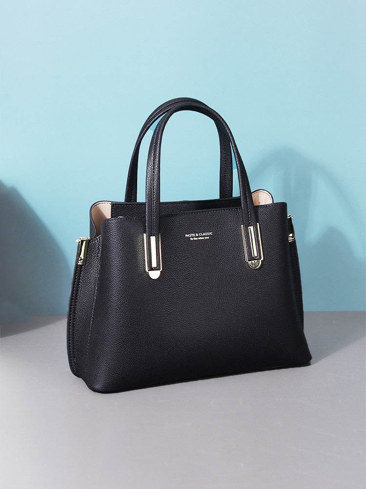 Sac en cuir noir pour femme - Style & confort