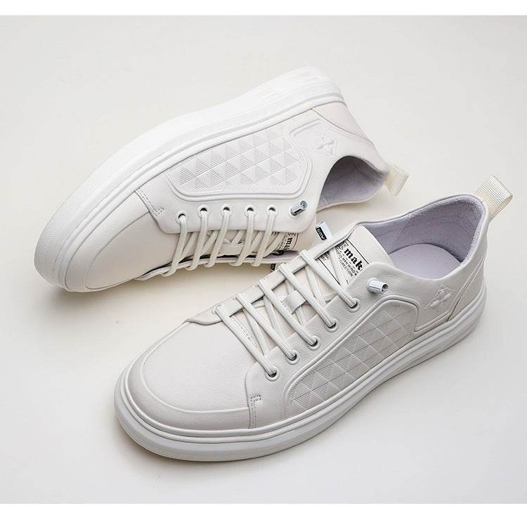 Chaussures basses à lacets en cuir de vache - Style & confort