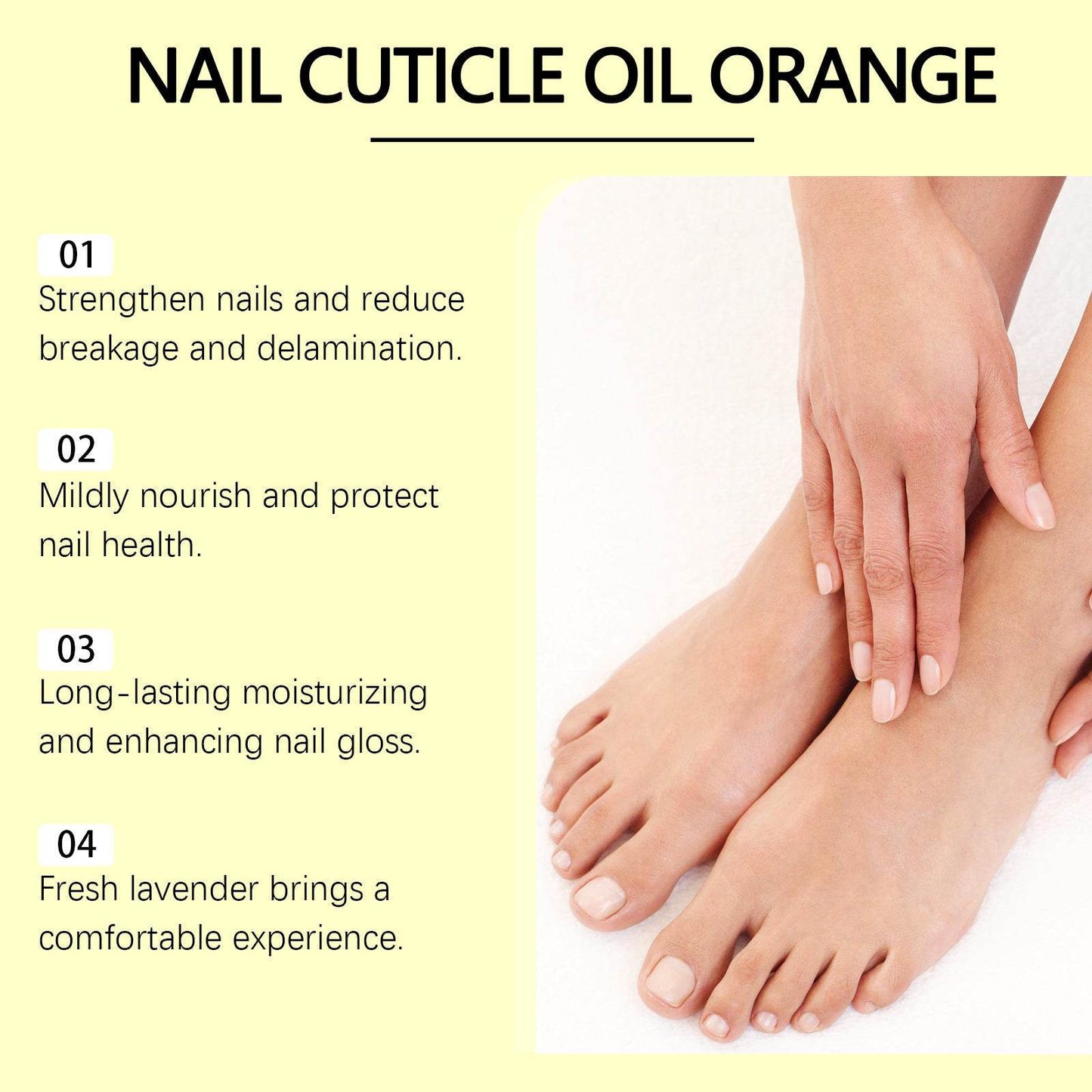 Huile de traitement pour cuticules autour des mains et des pieds - Style & confort