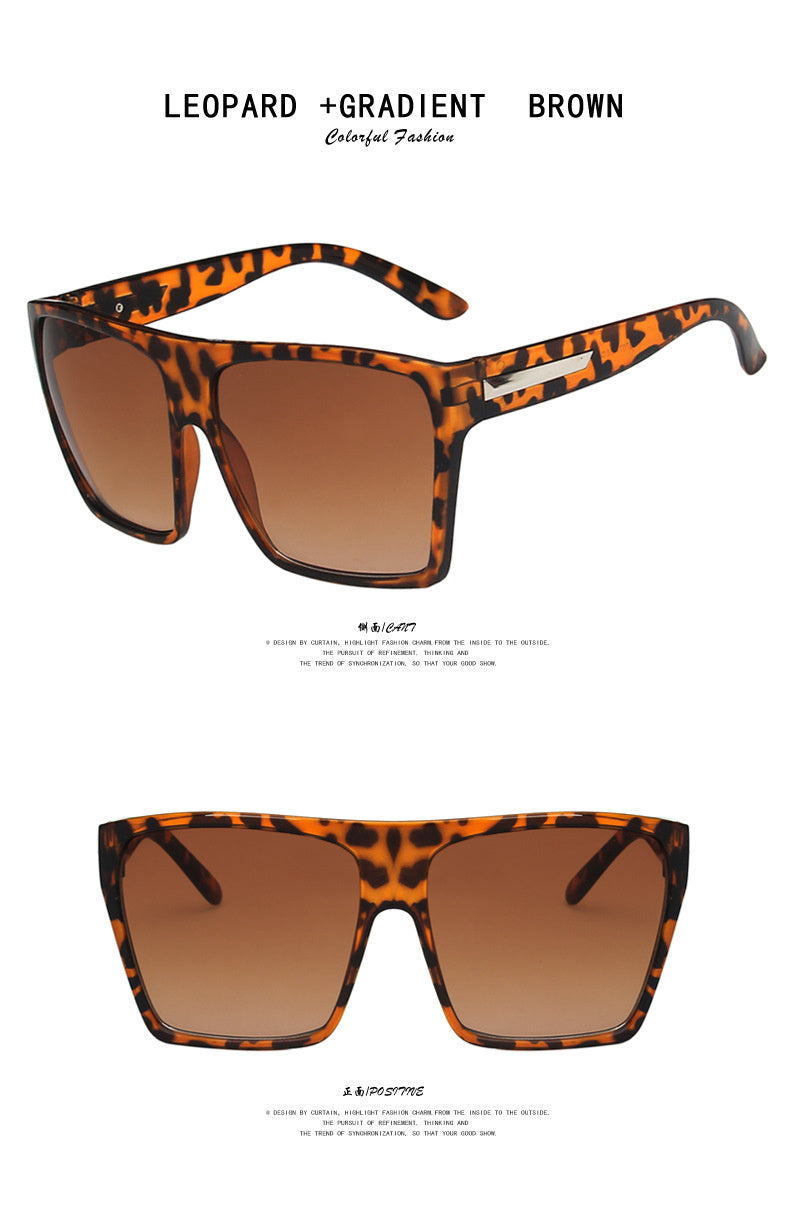 Lunettes de soleil à large monture Lunettes de soleil personnalisées