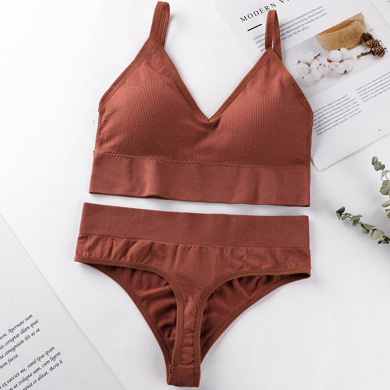 Ensemble culotte et soutien-gorge sans anneau en acier - Style & confort