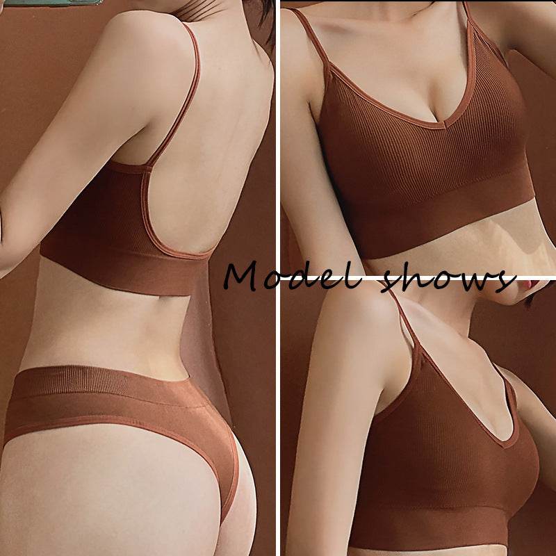 Ensemble culotte et soutien-gorge sans anneau en acier - Style & confort
