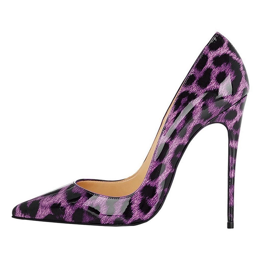 Chaussures à talons hauts et bout pointu pour femme, motif animal