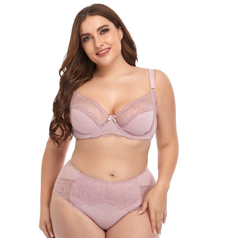 Lingerie grande taille à armatures et bordure en dentelle - Style & confort