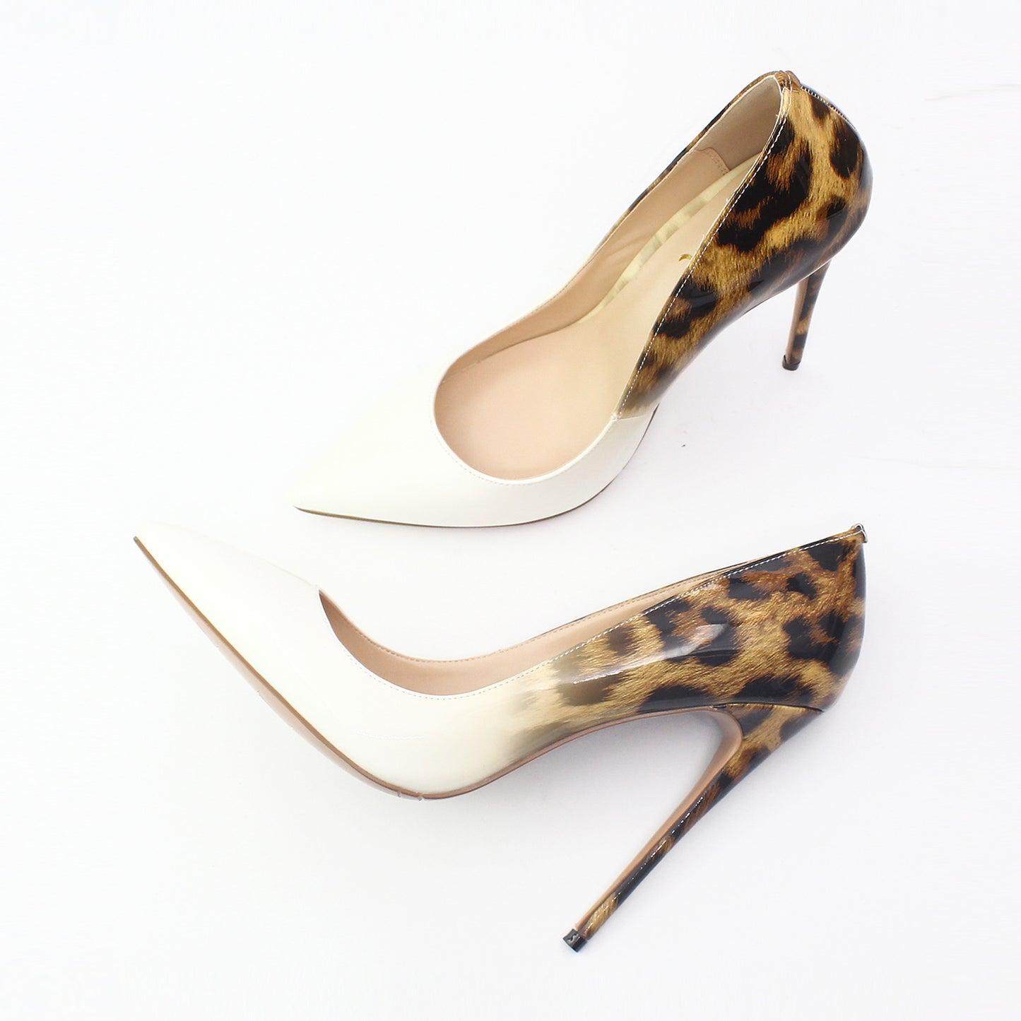Chaussures à talons hauts et bout pointu pour femme, motif animal