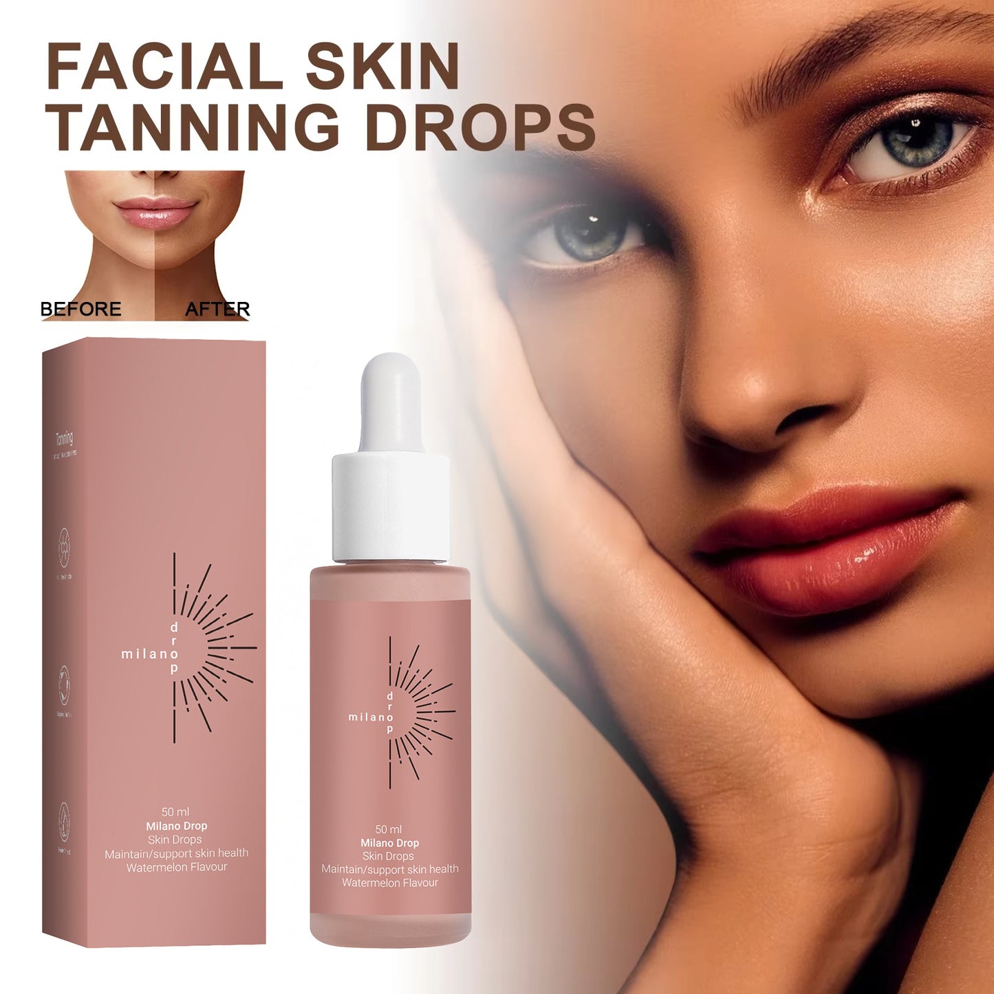 Sérum bronzant pour le visage et le corps