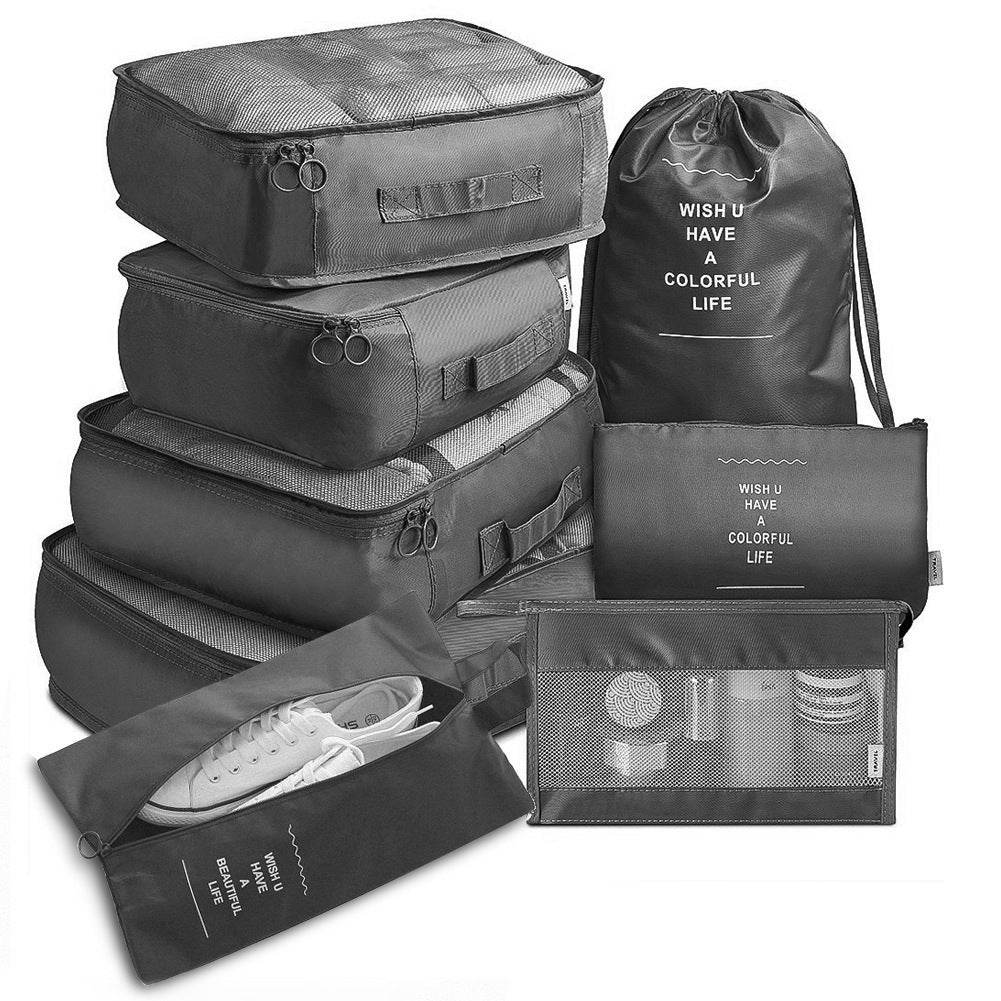 Sac de rangement Valise de voyage 8pcs - Style & confort