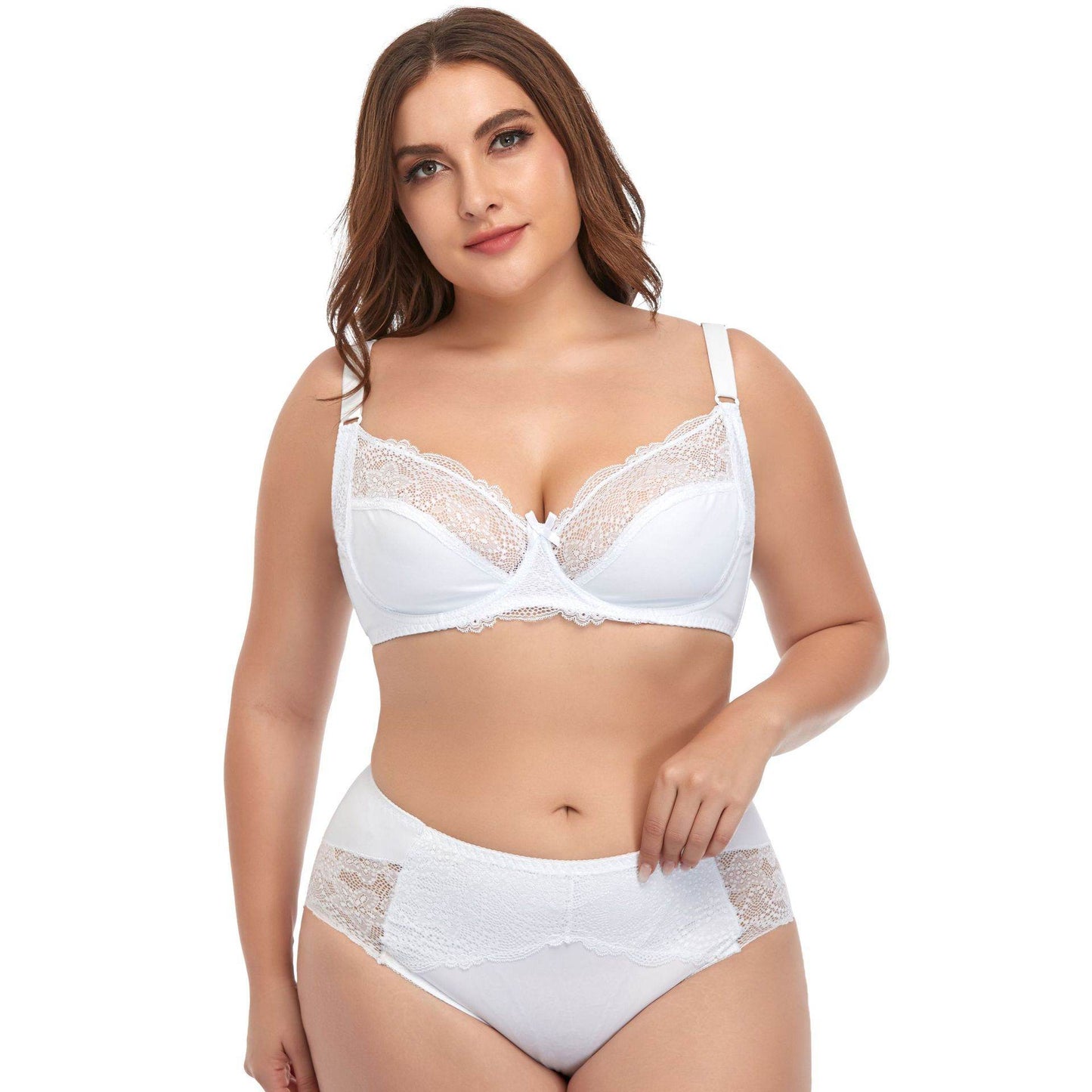 Lingerie grande taille à armatures et bordure en dentelle - Style & confort