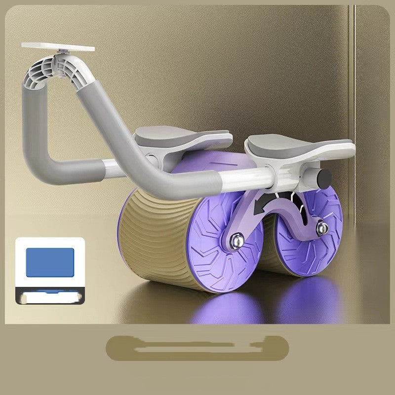 Self-rebound abdominal wheel