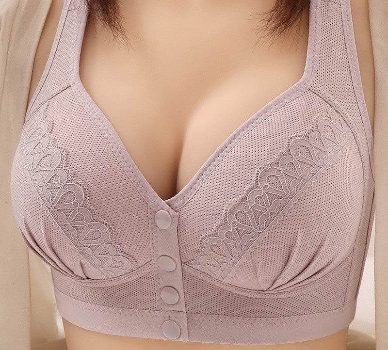 Soutien-gorge fin à boutons ouverts sur le devant - Style & confort