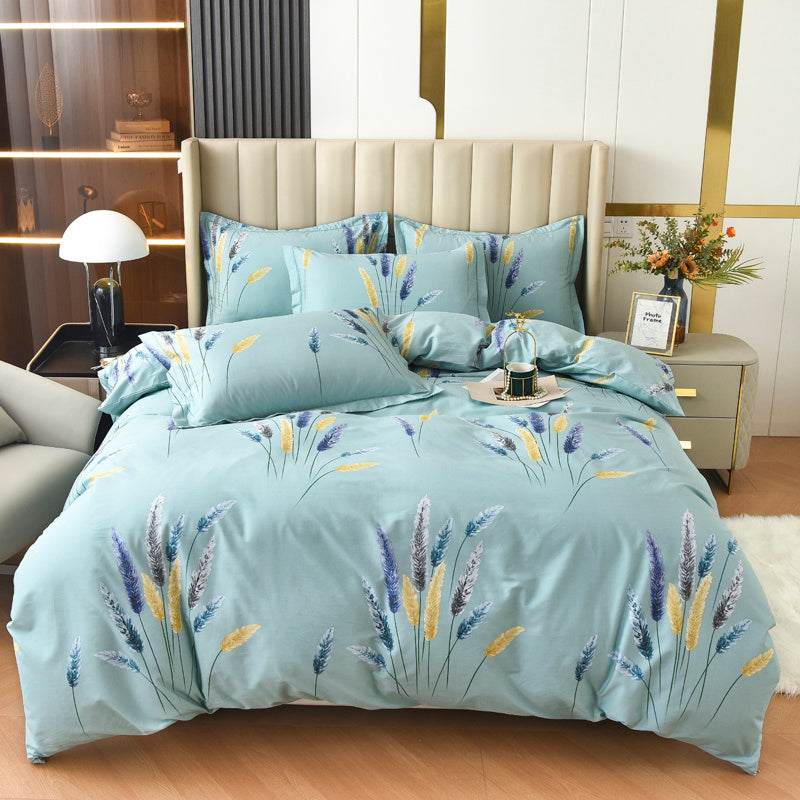 Ensemble de quatre housses de couette et draps en coton grande taille
