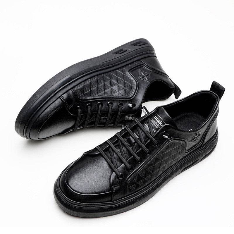 Chaussures basses à lacets en cuir de vache - Style & confort