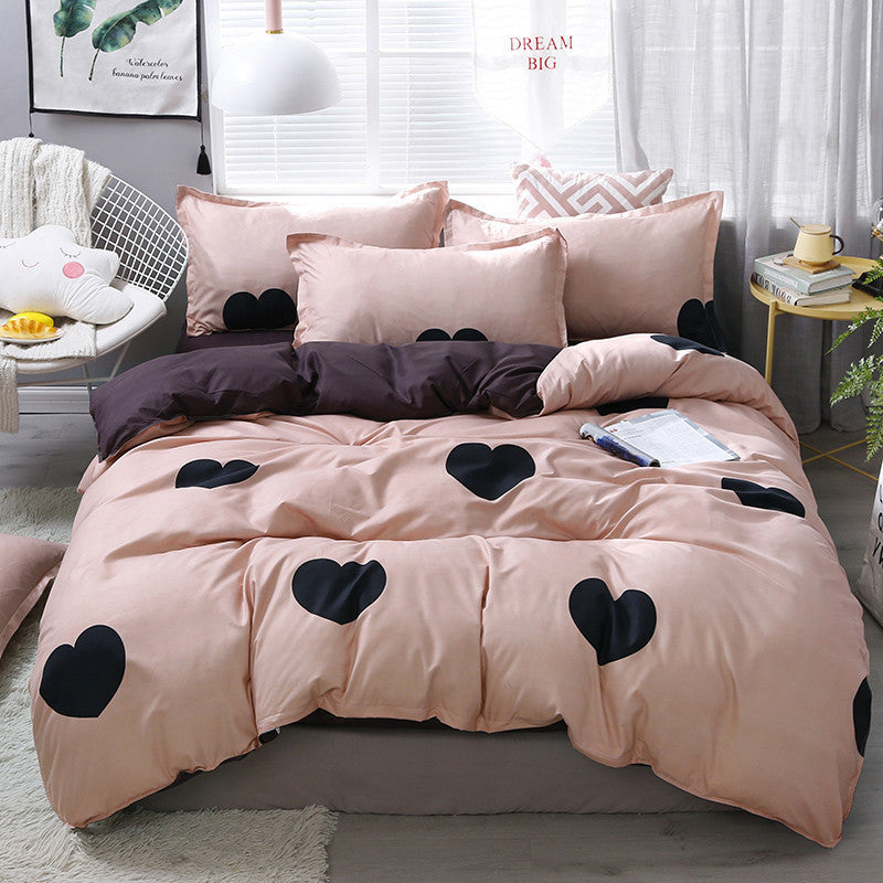 Literie en polyester à imprimé simple et tendance pour la maison
