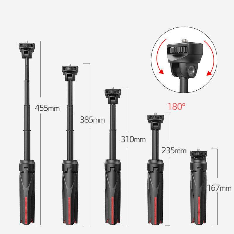 Perche à selfie pour téléphone portable avec trépied et éclairage d'appoint - Style & confort