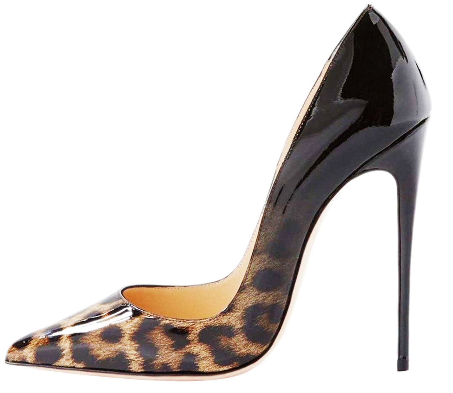Chaussures à talons hauts et bout pointu pour femme, motif animal