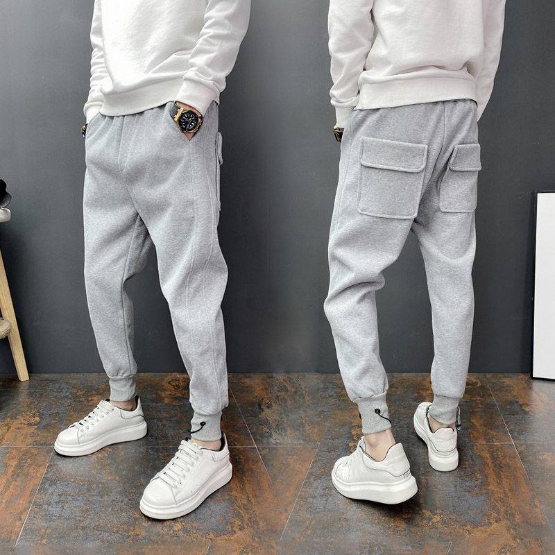 Pantalon décontracté ajusté à nouer à la cheville