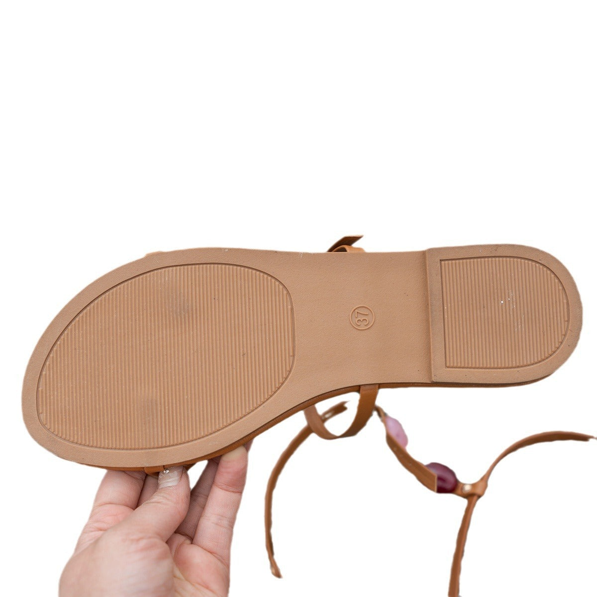 Sandalen mit rundem und flachem Kopf