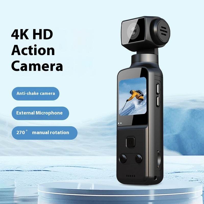 Mini caméra de sport de poche anti-secousses 4K HD - Style & confort