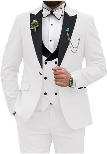 Men's three-piece suit, slim fit, formal suit for men