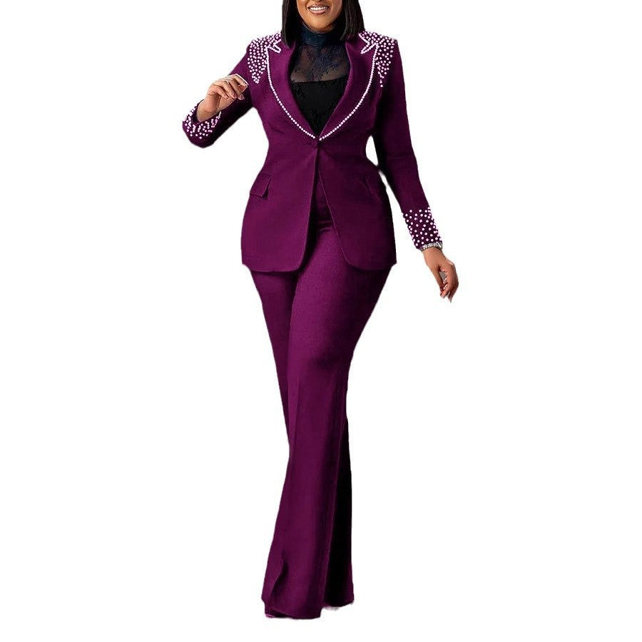 Costume deux pièces slim-fit pour femme
