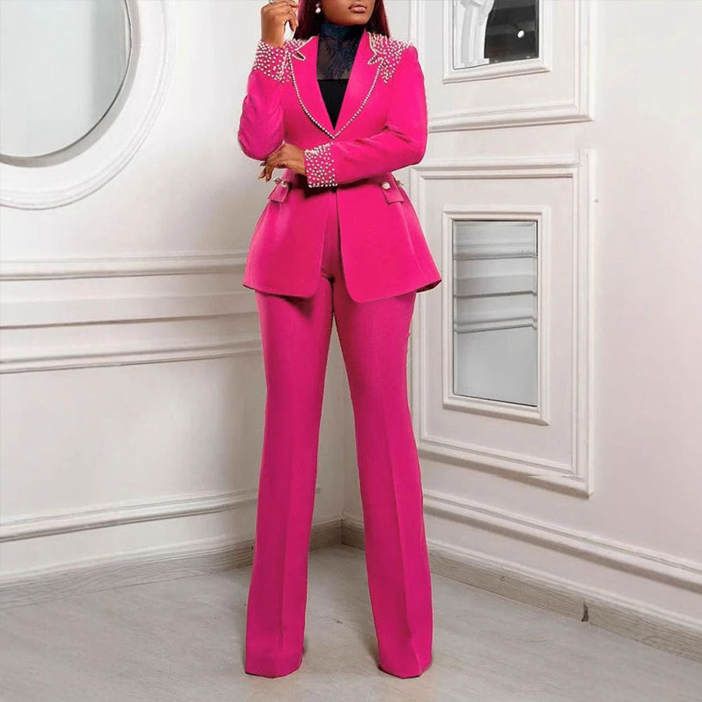 Costume deux pièces slim-fit pour femme