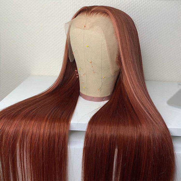 Perruque human hair, couleur châtain - Style & confort