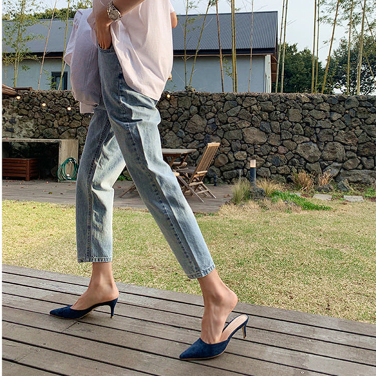 Chaussons à talons hauts pour femmes Fashion Baotou