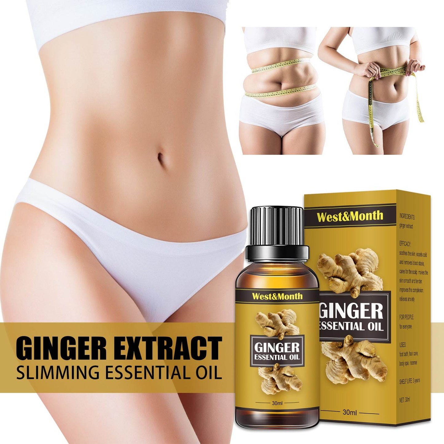 Huile corporelle amincissante et hydratante pour la peau - Style & confort